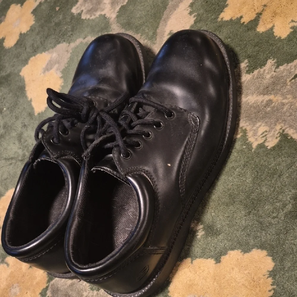 Skechers Men's Black Lace-Up Oxford Shoes